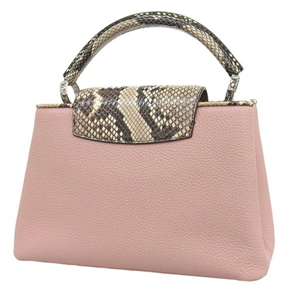 Louis Vuitton Capucines Mm Python Handbag Pink - Picture 2 of 6